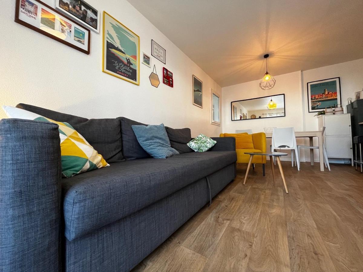 Bel Appartement T3 Avec Jardin, Piscine Et Parking, Proche Plage A Hendaye - Fr-1-239-739 Exterior foto